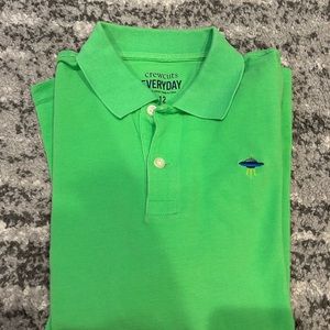 Crewcuts Green Boys Long sleeve Polo Shirt Size 12 YRS